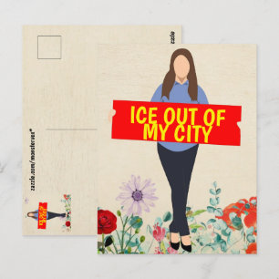 Carte postale de glace hors de ma ville