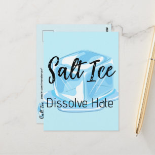 Carte postale de glace salée