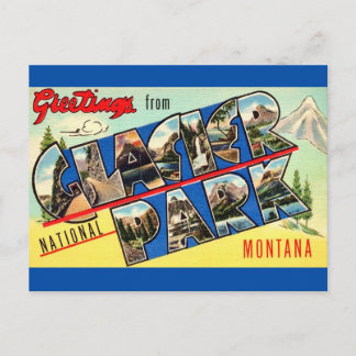 Carte postale de Glacier Park Greetings