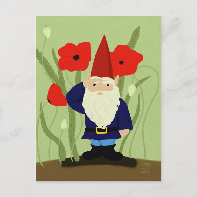 Carte postale de gnome du Jardin du Souvenir (Devant)