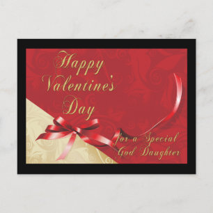 Carte postale de God Daughter Valentine