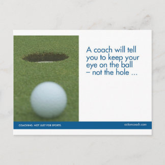 Carte postale de golf