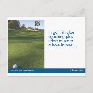 Carte postale de golf