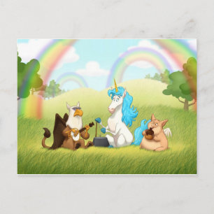 Carte postale de groupe de jug mythologique