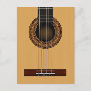 Carte postale de guitare acoustique