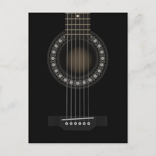 Carte postale de guitare acoustique