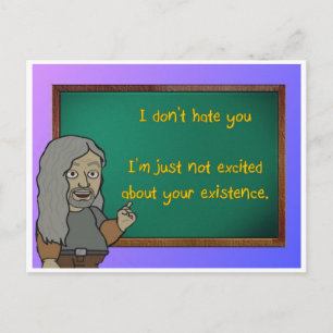 carte postale de haine
