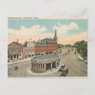 Carte postale de Harvard Square, années 1920