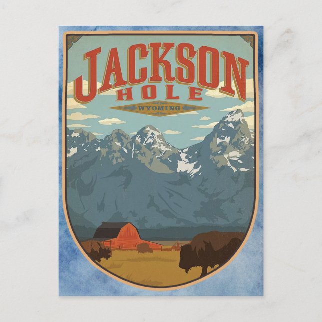 Carte postale de Jackson Hole Wyoming (Devant)