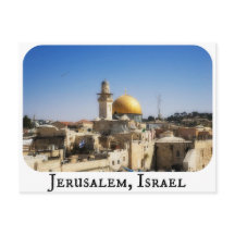 Carte postale de Jérusalem, Israël