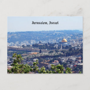 Carte postale de Jérusalem, Israël