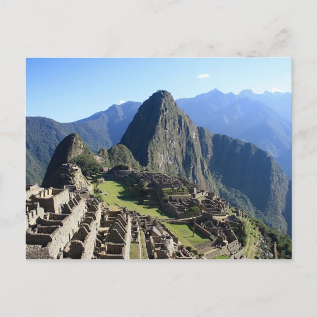 Carte postale de jeu de Baby Shower à Machu Picchu (Devant)