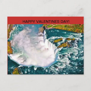 Carte postale de jour de Valentines de chutes du