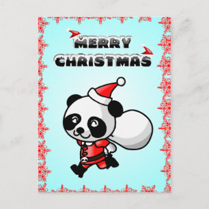Carte postale de Joyeux Noël de bande dessinée