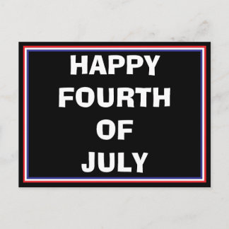 Carte postale de Joyeux Quatre Juillet