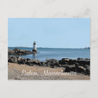 Carte postale de la baie de Salem Fort Pickering