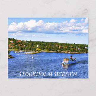 Carte postale de la baie de Stockholm