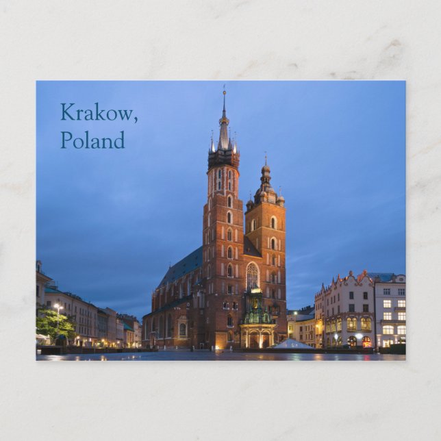 Carte postale de la Basilique de Cracovie en Polog (Devant)