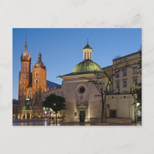 Carte postale de la Basilique de Cracovie en Polog