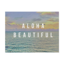 Carte postale de la belle mer d'Haena Aloha