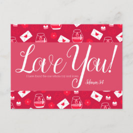 Carte postale de la belle Saint Valentin