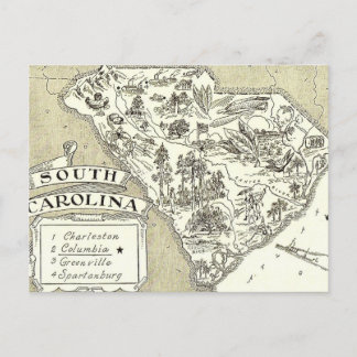 Carte postale de la Caroline du Sud