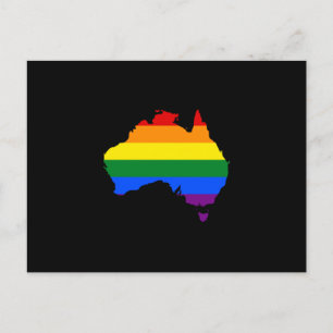 Carte postale de la carte de la fierté arc-en-ciel