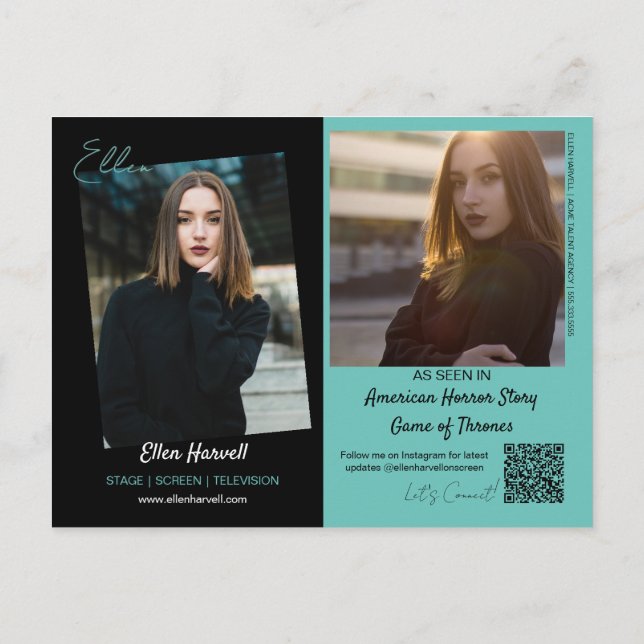 Carte postale de la carte postale du modèle d'acte (Dos)