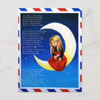 Carte postale de la carte postale Lune