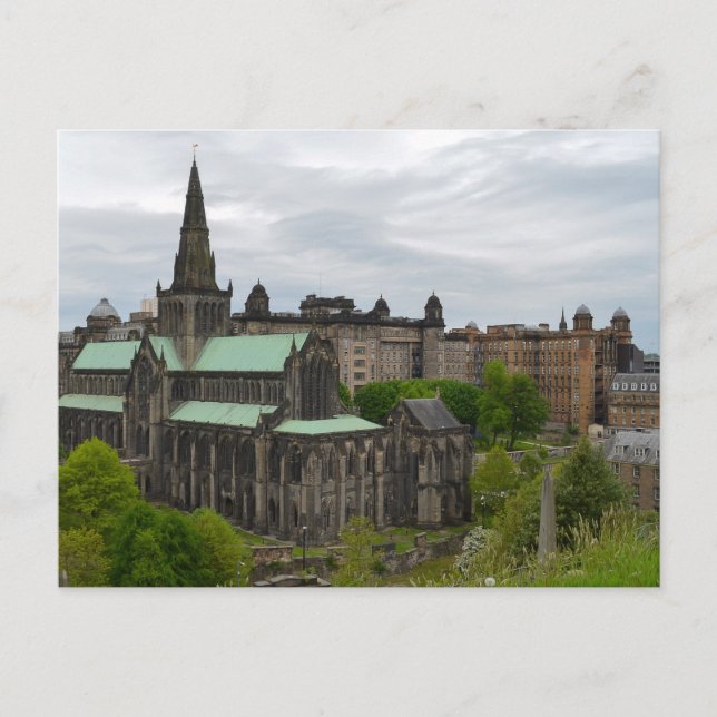 Carte postale de la cathédrale de Glasgow (Devant)