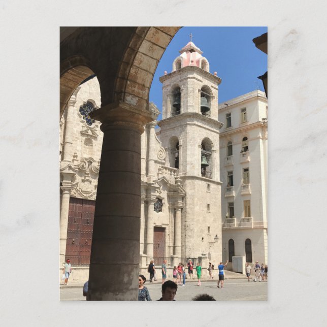 Carte postale de La Cathédrale de La Havane, La Ha (Devant)