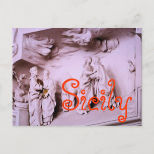 carte postale de la cathédrale de Monreale Sicile