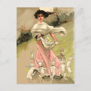 Carte postale de la cérémonie de Pâques vintage