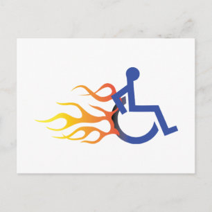 Carte postale de la chaise de vitesse