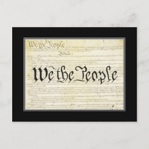 Carte postale de la Constitution américaine