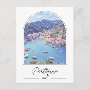 Carte postale de la côte d'Amalfi Portofino Italie