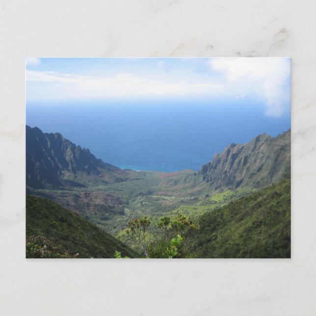 Carte postale de la côte Na Pali de Kauai (Devant)