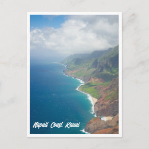 Carte postale de la côte Napali Kauai Hawaï