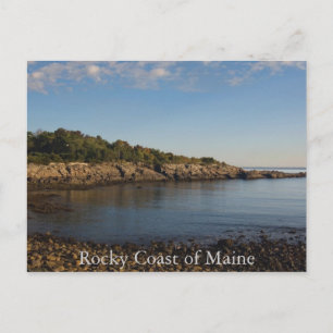 Carte postale de la côte rocheuse du Maine