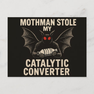 Carte postale de la créature Mothman