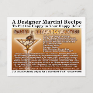 Carte postale de la Crème de Pâques Oeuf Martini R