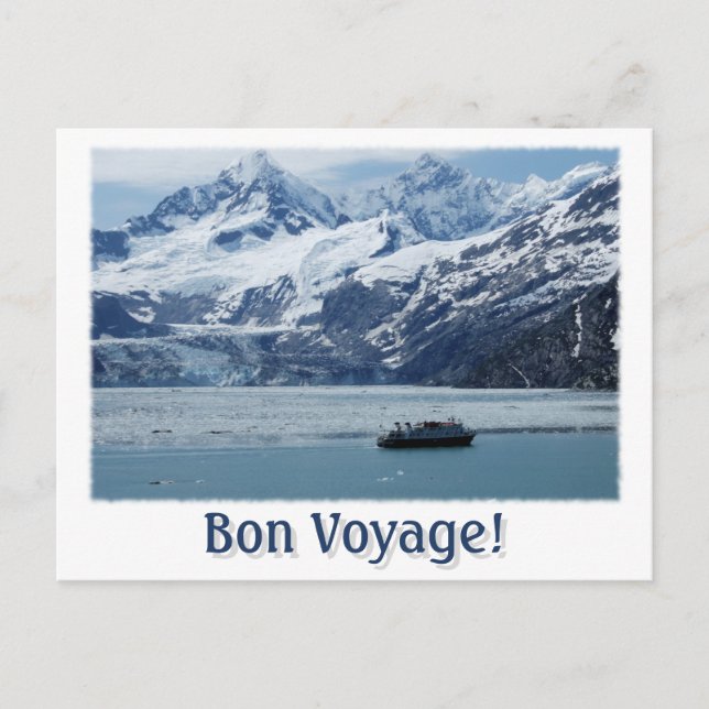 Carte postale de la croisière en Alaska Bon Voyage (Devant)