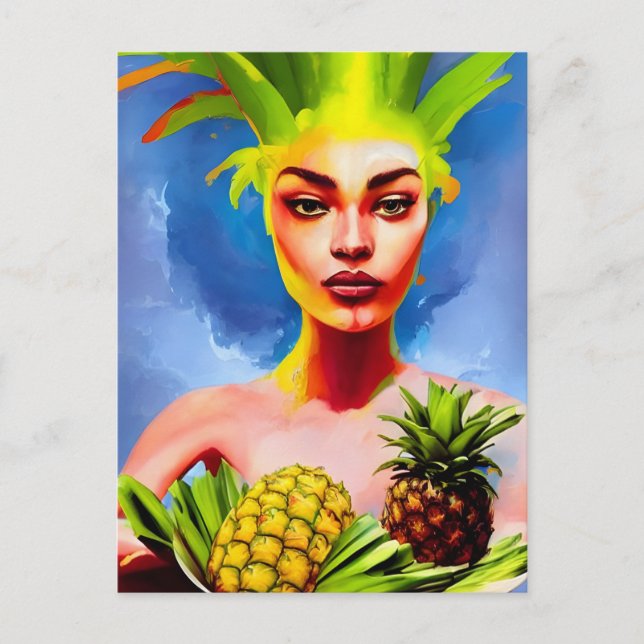 Carte postale de la déesse ananas (Devant)