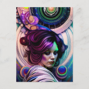 Carte postale de la déesse du Cosmos