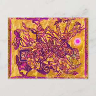 Carte postale de la déesse Durga
