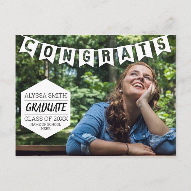 Carte postale de la Faire-part de graduation (Devant)