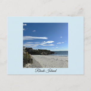 Carte postale de la falaise océanique de Rhode Isl