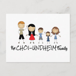 Carte postale de la famille Choi-Undheim