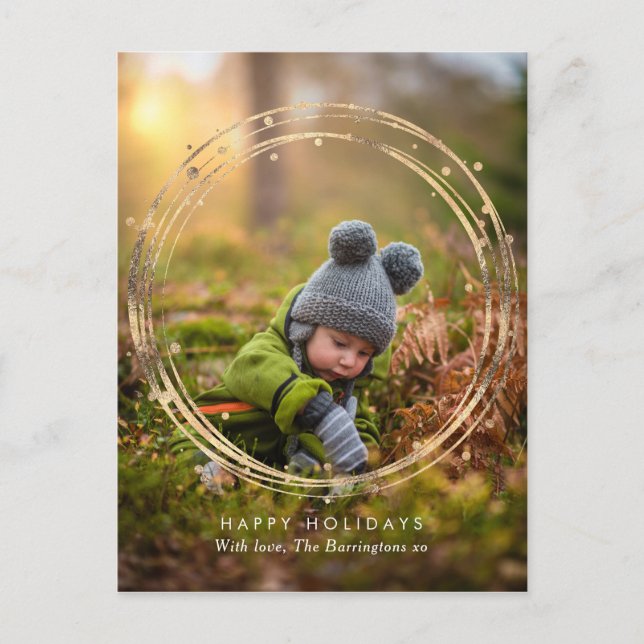 Carte postale de la famille de couronnes or modern (Devant)