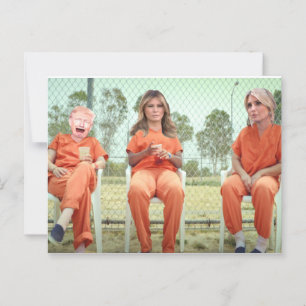 Carte postale de la famille Trump en prison